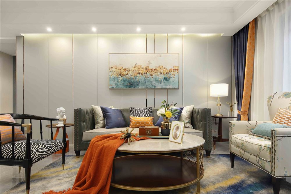 湛江市廣東樟樹灣美式風格三居室裝修案例