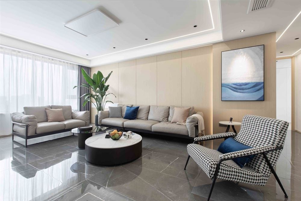 江門市寶麗花園現代簡約風格四居室裝修案例