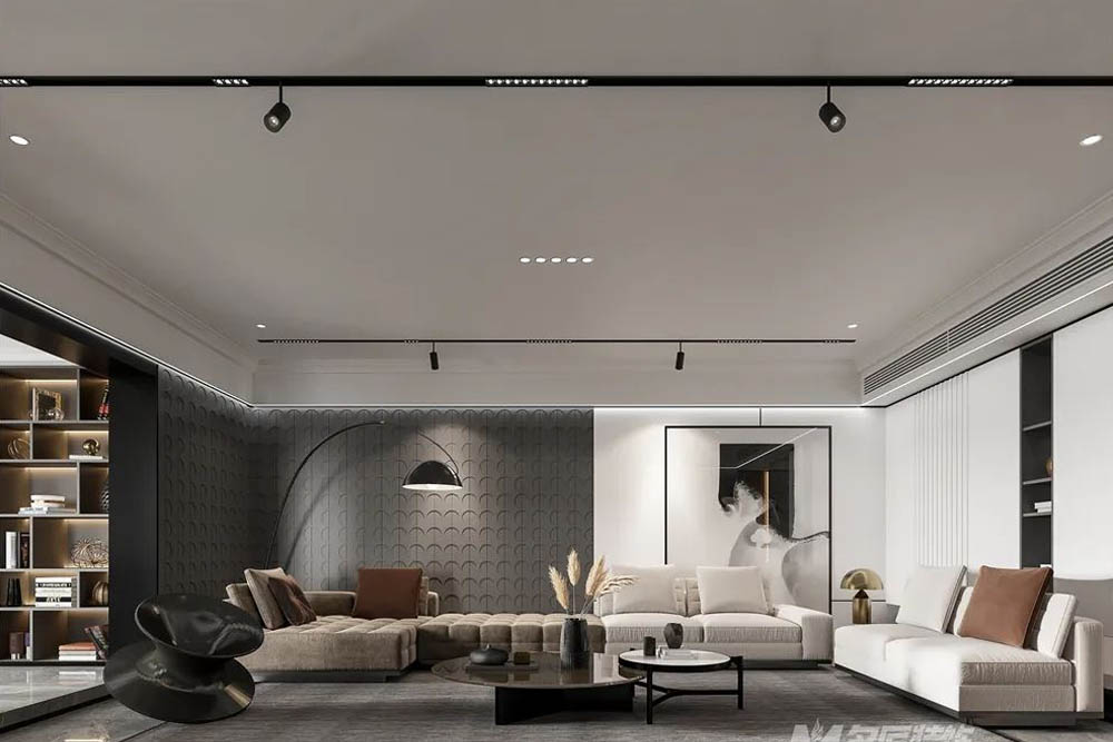 潮州市柏嘉名庭輕奢風格四居室裝修案例