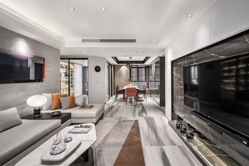 廣州市保利天匯現代簡約風格三居室裝修案例