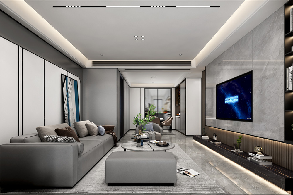 汕頭市林語苑輕奢風格五居室裝修案例