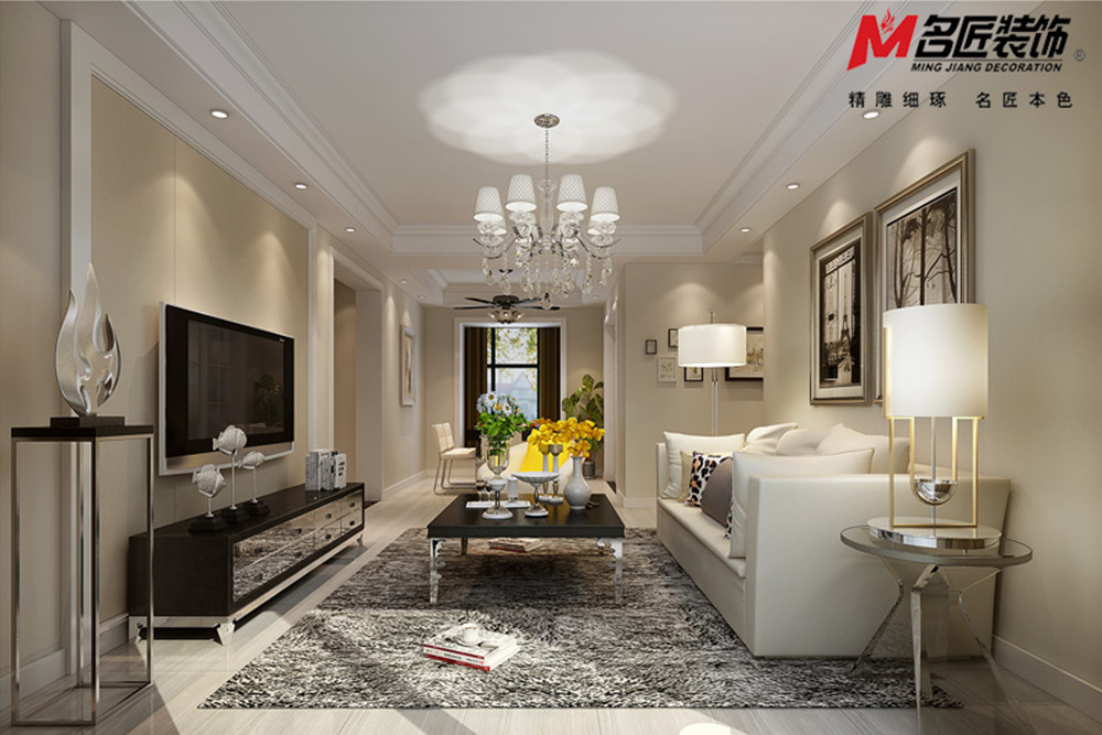 合肥市龍湖&middot;車橋新界現代簡約風格三居室裝修案例