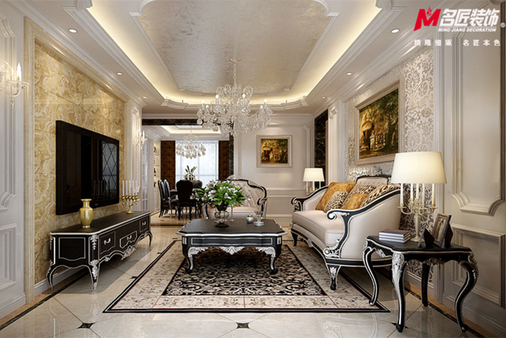 合肥市龍湖怡康&middot;湖城大境歐式風(fēng)格四居室裝修案例