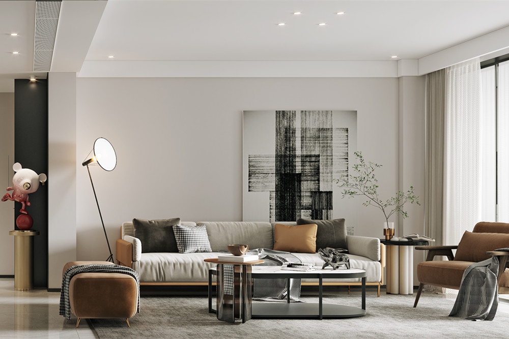 嘉興市嘉善萬聯城現代簡約風格四居室裝修案例