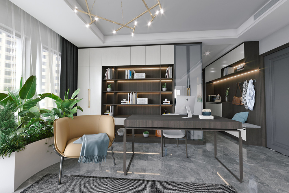 嘉興市嘉善萬聯城現代簡約風格三居室裝修案例