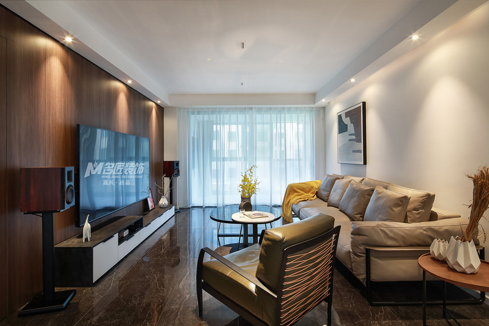 嘉興市錦繡南苑輕奢風格四居室裝修案例