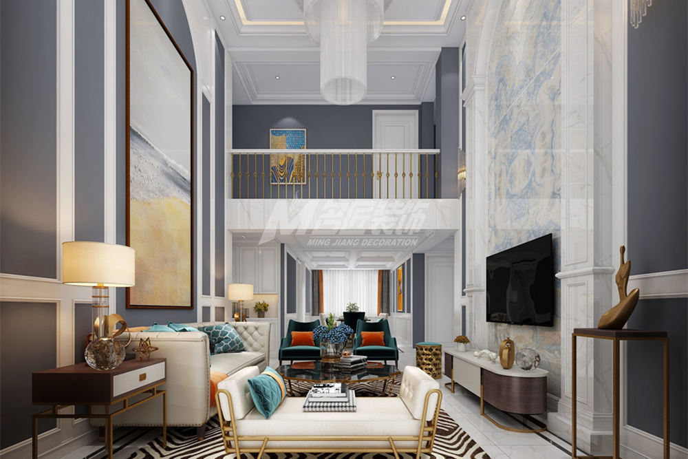 南京201-300平米輕奢風(fēng)格康利華府家裝設(shè)計案例