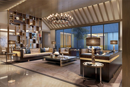 梧州市百貨倉(cāng)庫(kù)宿舍新中式風(fēng)格三居室裝修案例