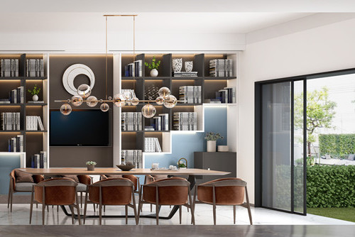 德陽市安瀾苑小區現代簡約風格三居室裝修案例