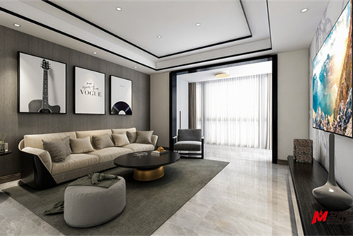 德陽市和德春錦現代簡約風格三居室裝修案例