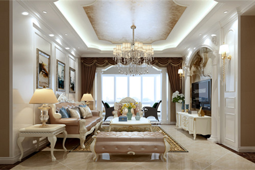 德陽101-200平米歐式風格乾坤天悅家裝設(shè)計效果圖