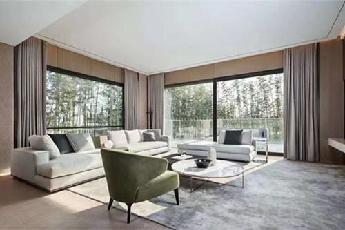 陽江市核電陽光園現代簡約風格三居室裝修案例