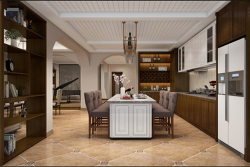 海口301平米以上新中式風格鴻洲江山裝修設計案例