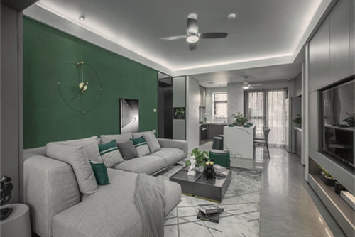 海口市碧桂園劍橋郡現代簡約風格三居室裝修案例