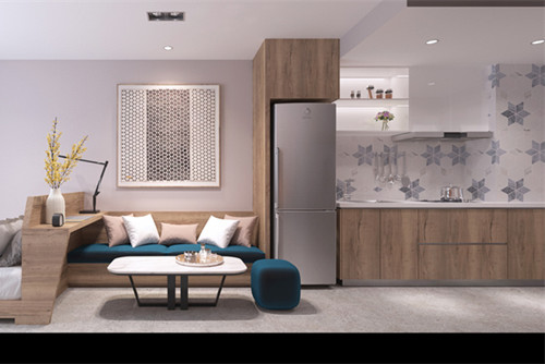 海口100平米以下現代簡約風格芒果社室內裝修設計案例