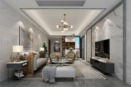 惠州市中信水岸城現(xiàn)代簡約風格三居室裝修案例