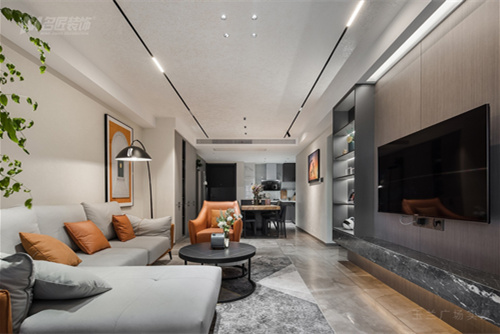 常州市中央花園現(xiàn)代簡約風格三居室裝修案例