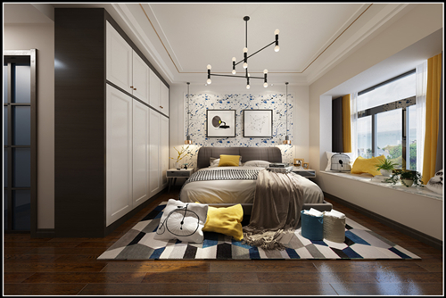 佛山市海倫堡&middot;美的&middot;玖悅府現(xiàn)代簡(jiǎn)約風(fēng)格三居室裝修案例