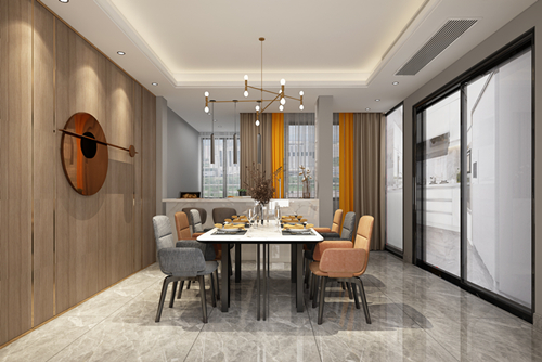 江門市東方豪苑現(xiàn)代風(fēng)格四居室裝修案例