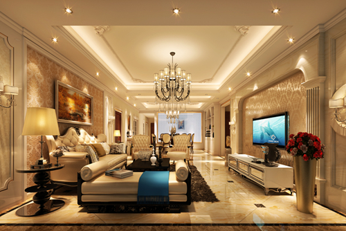 佛山市中建順控&middot;云熙悅城歐式風格三居室裝修案例