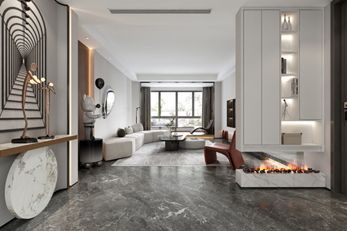 衢州市碧桂園&middot;西溪原著輕奢風格四居室裝修案例