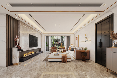 佛山市中建順控&middot;云熙悅城輕奢風格四居室裝修案例