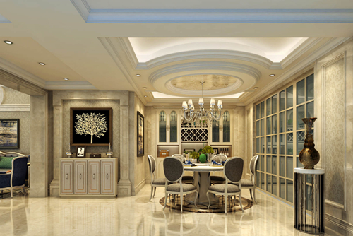 海口市輕工機(jī)械廠宿舍歐式風(fēng)格復(fù)式裝修案例