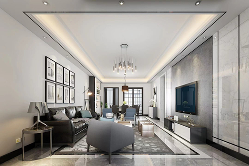 清遠(yuǎn)市城市花園現(xiàn)代簡約風(fēng)格三居室裝修案例