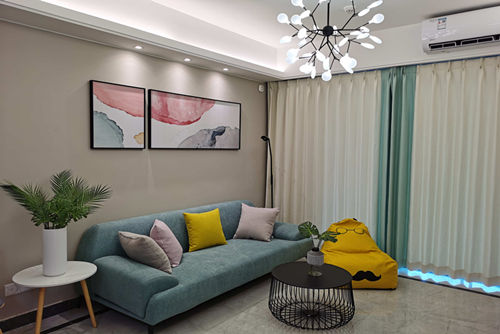 海口市御景灣現(xiàn)代簡約風格三居室裝修案例