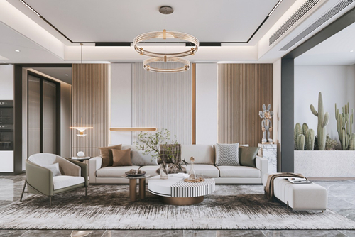 江門市百樂園現代風格三居室裝修案例