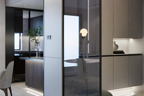 江門市幸福新村現代風格三居室裝修案例