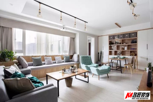 江門市新會碧桂園別墅現代簡約風格三居室裝修案例