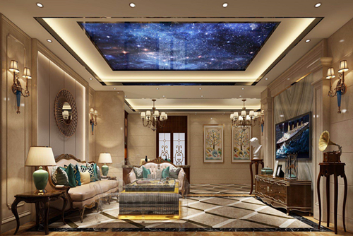 清遠市現代城歐式風格別墅裝修案例