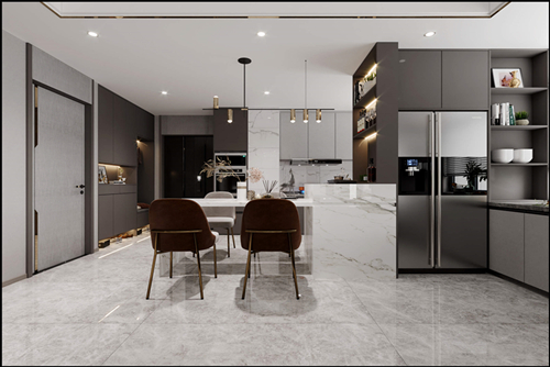 佛山市雅居樂&middot;江畔明珠現代風格三居室裝修案例