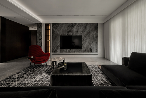 中山市奕翠園現代風格三居室裝修案例