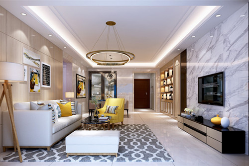 中山市君華新城現代簡約風格四居室裝修案例