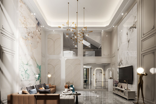 潮州市安居樓輕奢風格別墅裝修案例