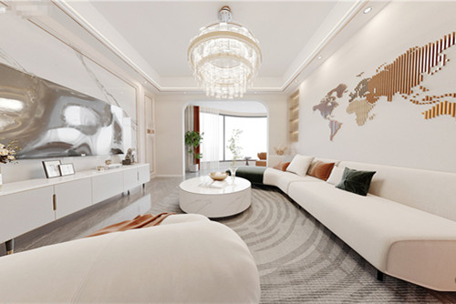 莆田市河濱花園現(xiàn)代簡(jiǎn)約風(fēng)格三居室裝修案例