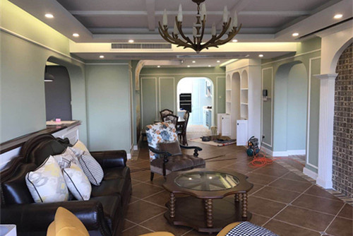 莆田市八二五南街小區美式風格四居室裝修案例