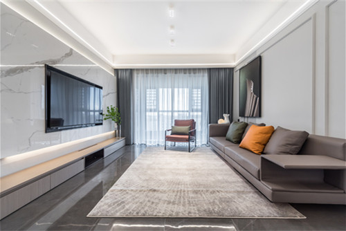 海口市碧桂園劍橋郡現代簡約風格四居室裝修案例