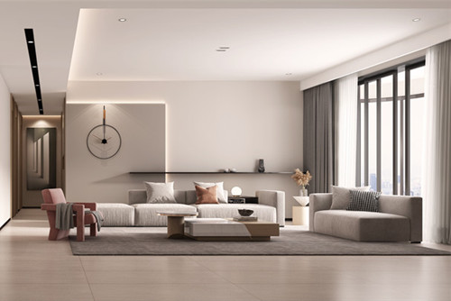 海口市鳳凰白龍新城現代簡約風格三居室裝修案例
