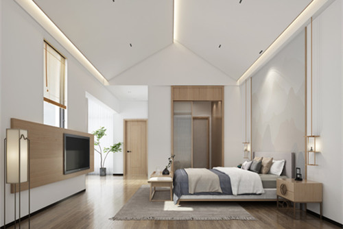 海口市昌茂翰林西苑現(xiàn)代簡約風格三居室裝修案例