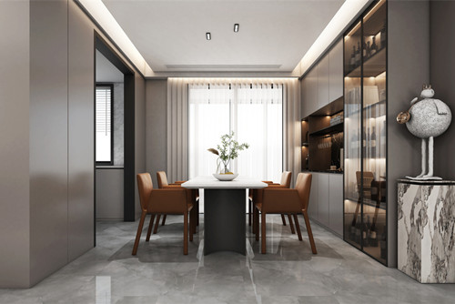 潮州市柏嘉名庭現代簡約風格三居室裝修案例