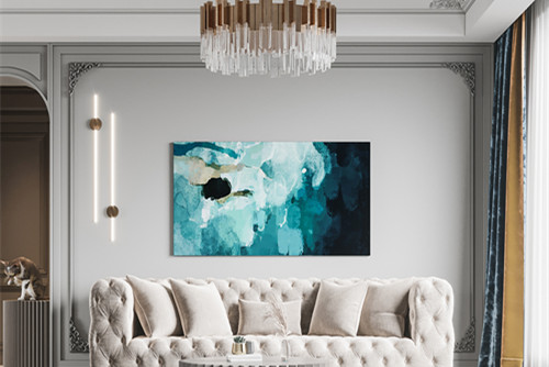 廣州市南沙奧園輕奢風(fēng)格二居室裝修案例