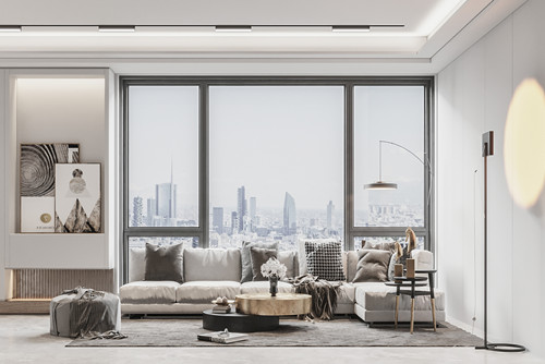 廣州市越秀濱海新城現(xiàn)代簡約風(fēng)格三居室裝修案例