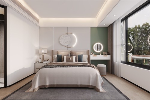 汕頭市時代金湖灣現代風格五居室裝修案例