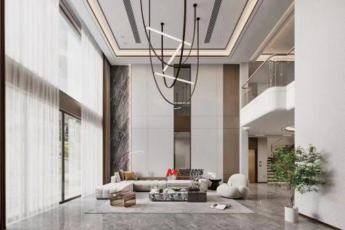 陽江市保利中央公園田園風格三居室裝修案例