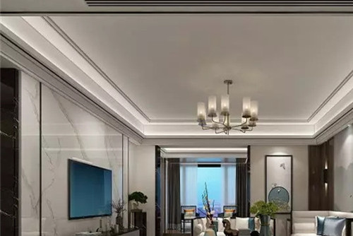 潮州市安居樓新中式風格三居室裝修案例