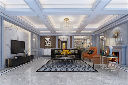 合肥市龍湖怡康&middot;湖城大境美式風(fēng)格別墅裝修案例