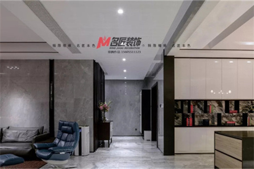 合肥市中海橙郡現代風格平層裝修案例